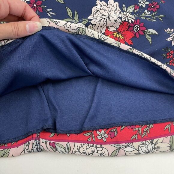 NWT Francescas Miami Mi Ami Blue Floral Sleeveless High Neck Dress Sz M $48 - Picture 5 of 11